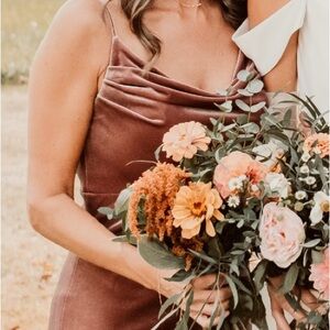 Revelry Dress in Velvet Dusty Rose - Skye - 6 Petite